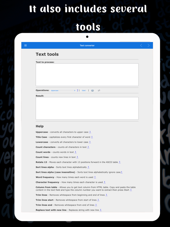Text Converter and tools