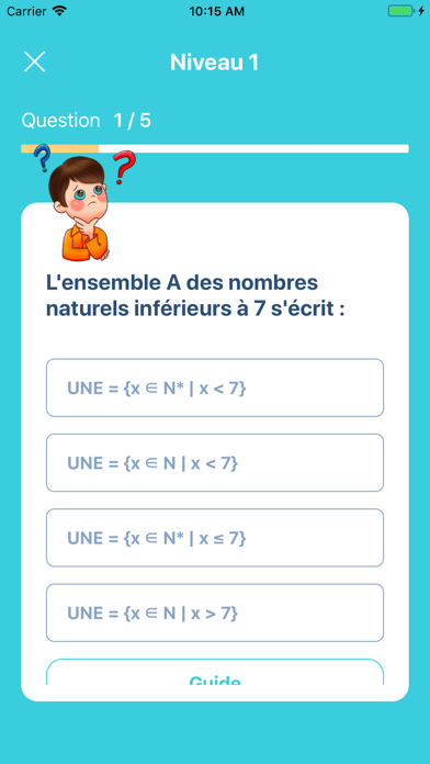 Screenshot #2 pour Maths 6e - Cours & Quiz