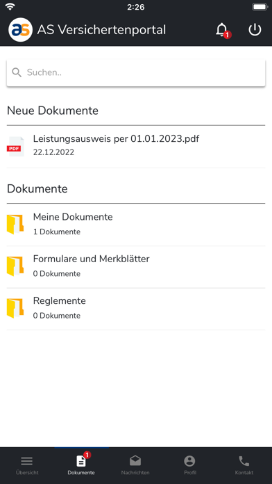AS Insurance portal Screenshot