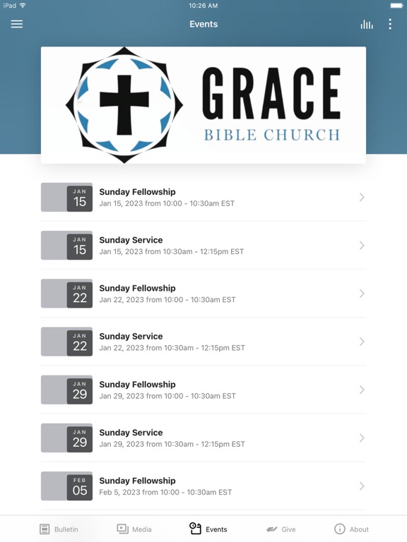 Grace Bible Church Lexington iPad screenshot 3 - Education app