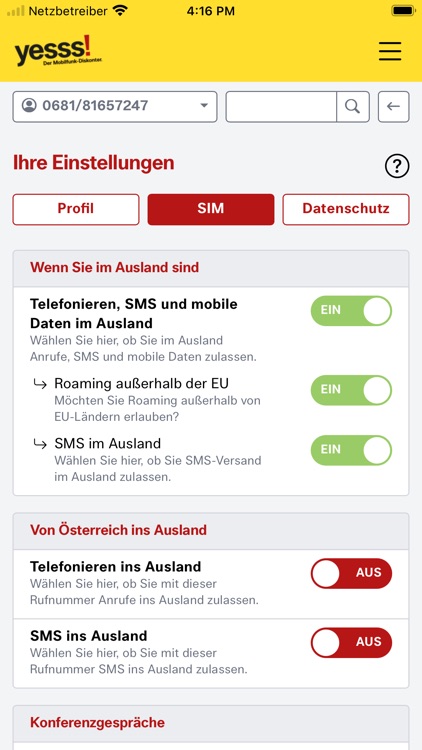 yesss! Der Mobilfunk-Diskonter