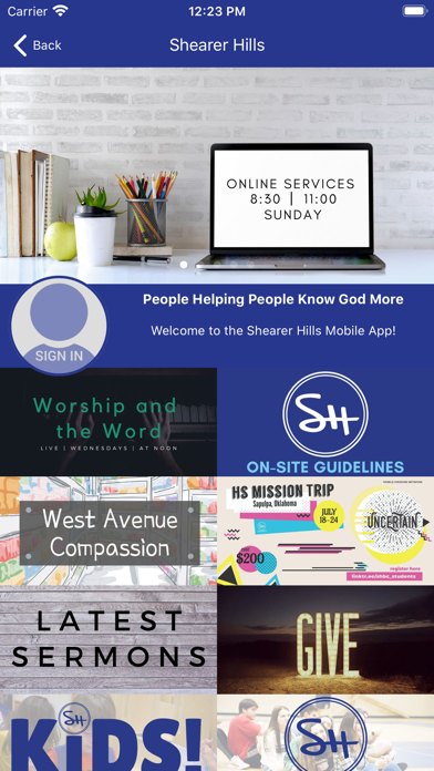Shearer Hills Baptist Screenshot