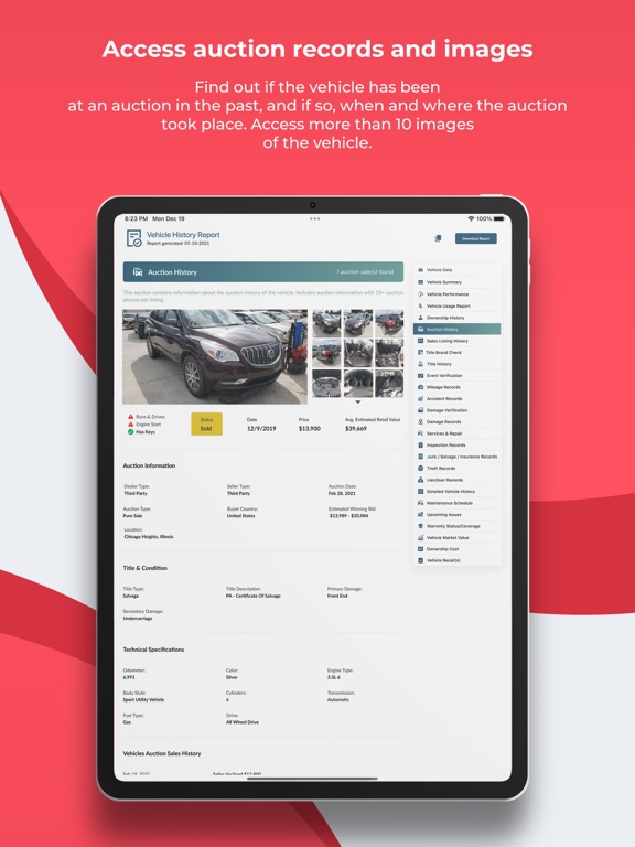 Consultar VIN iPad screenshot 6 - Utilities app