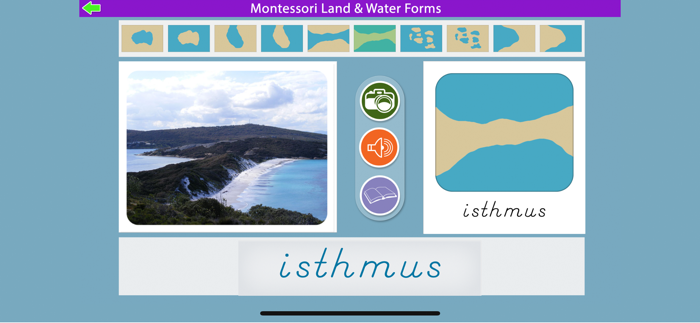 Montessori Land and Water Forms