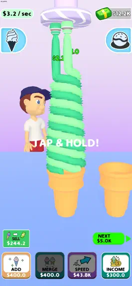 Game screenshot Ice Cream Idle 3D! apk
