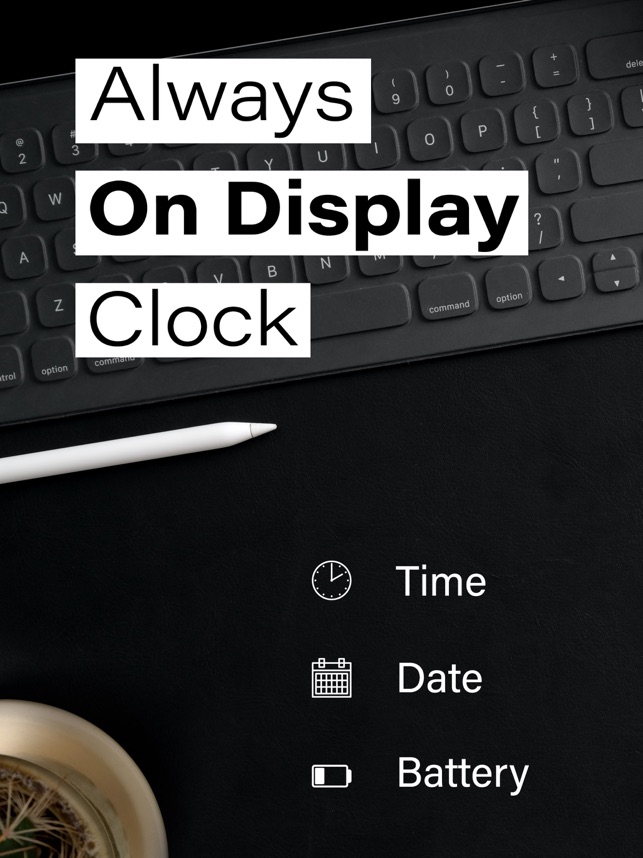 Always on Display Clock im App Store