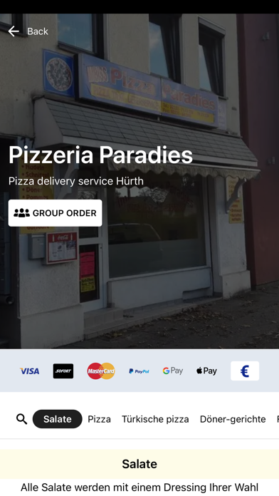 Pizzeria Paradies Screenshot