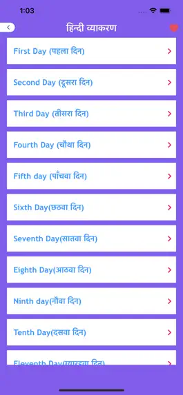 Game screenshot Learn Hindi Grammer In 30 Days apk
