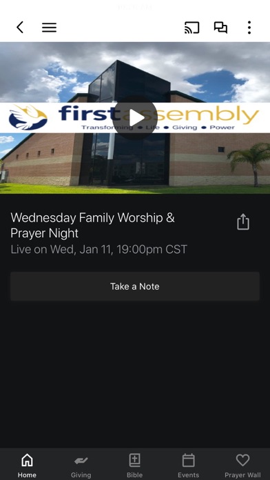 McAllen First Assembly Screenshot