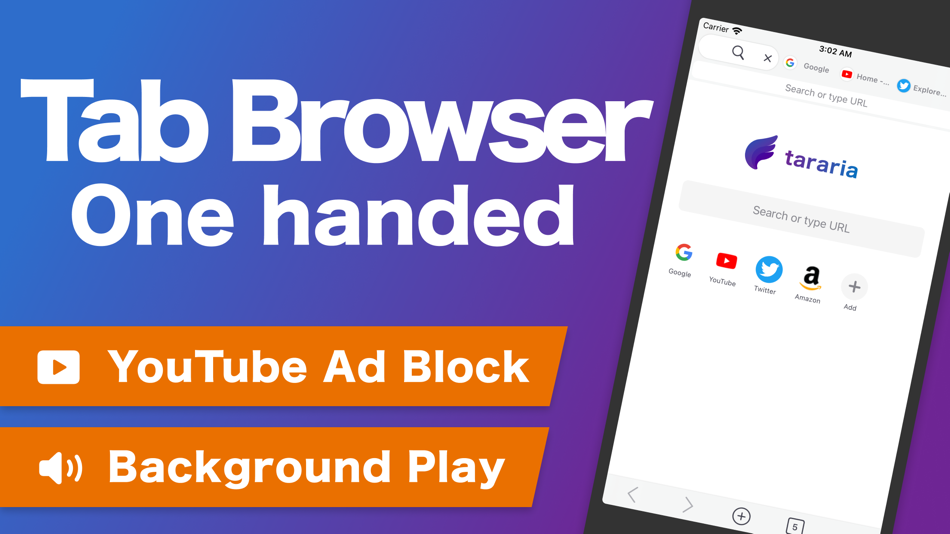 #1. tararia - Multi Tab WebBrowser (iOS) 来自: Saigen inc.