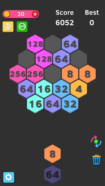 【图】六边形数字游戏合并大师 – 2048算个球创业记(截图2) 【图】六边形数字游戏合并大师 – 2048算个球创业记(截图2)