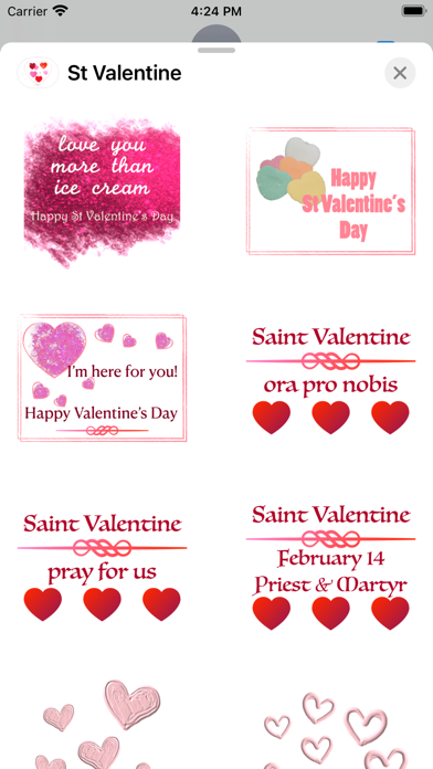 St Valentine stickers Screenshot
