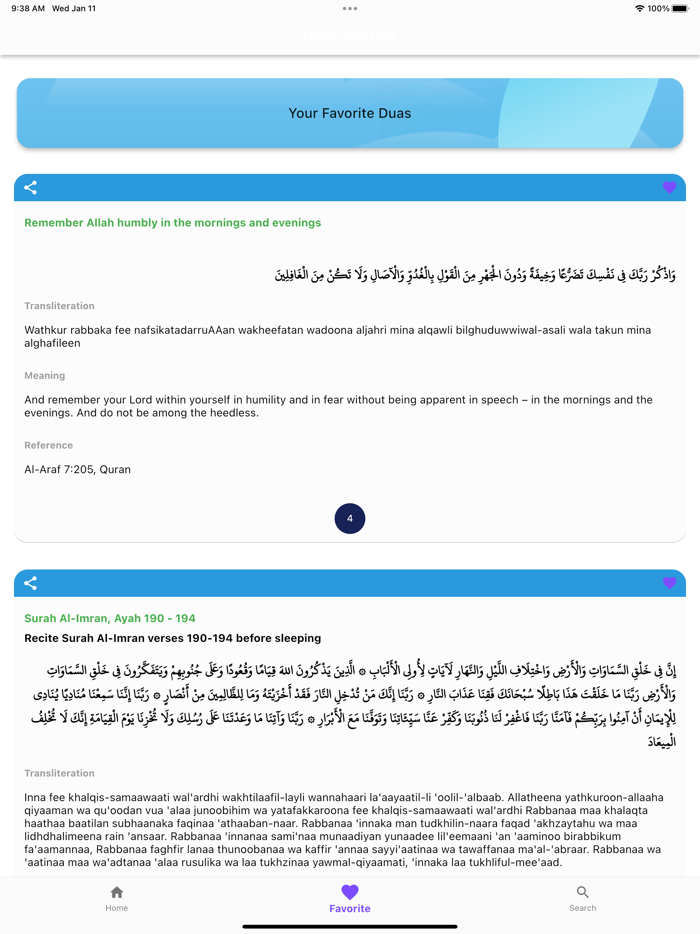 Dua and Zikr Companion