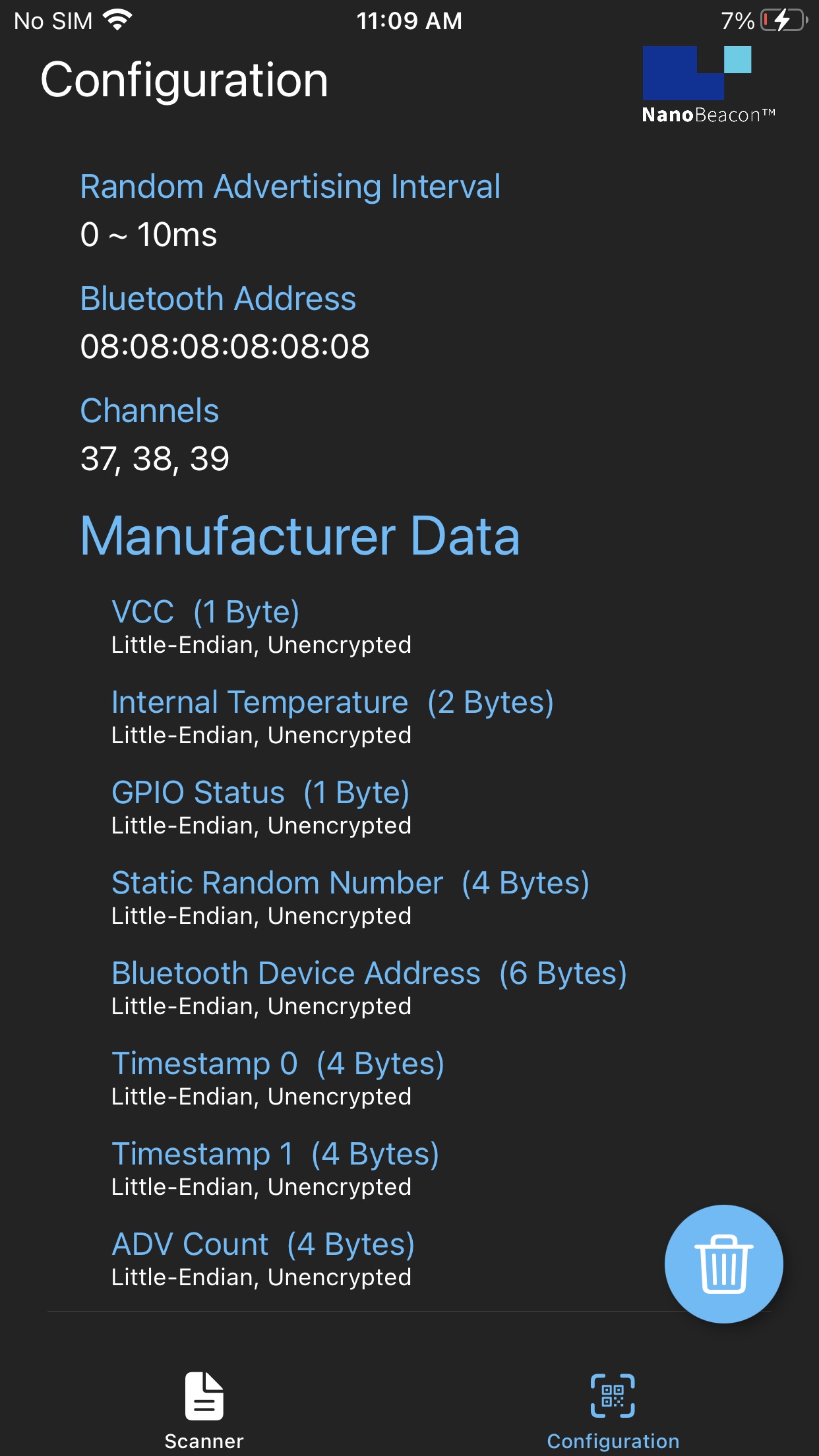 NanoBeacon BLE Scannerのおすすめ画像6