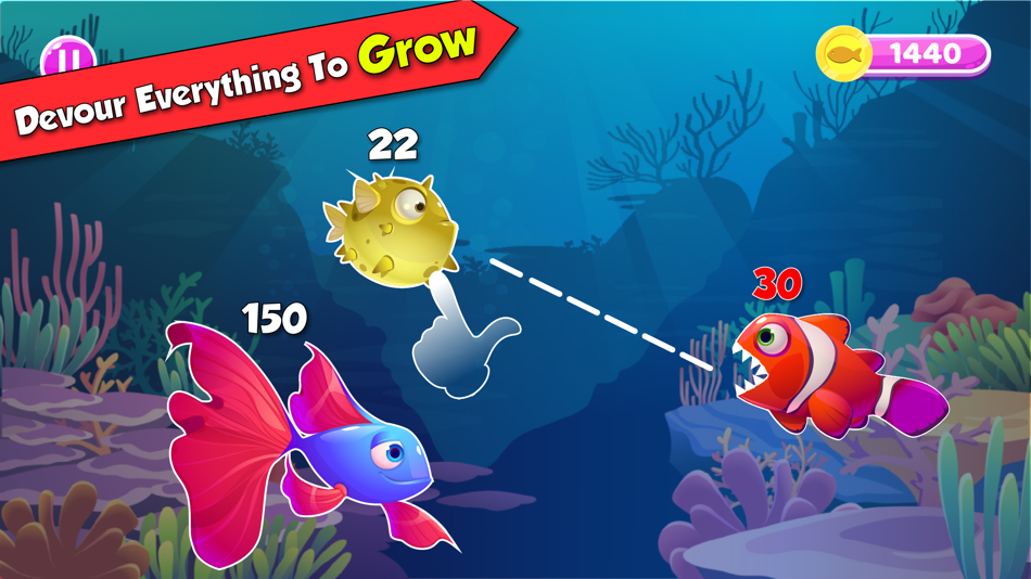 #1. Fish Eater Io Feed And Grow (iOS) 来自: Muhammad Haroon Mehmood