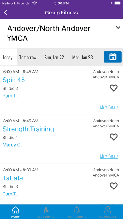 Merrimack Valley YMCA Screenshot