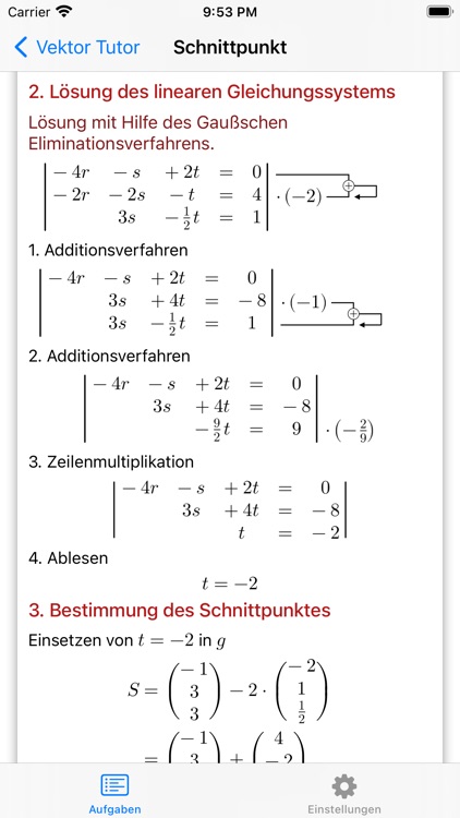 Vektor Tutor: 3D Rechner