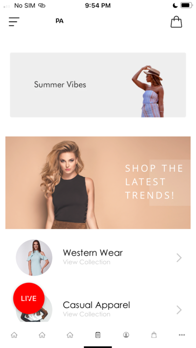 PA Fashion Store Screenshot