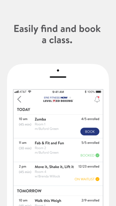 Erie Fitness Now and Level Red Screenshot