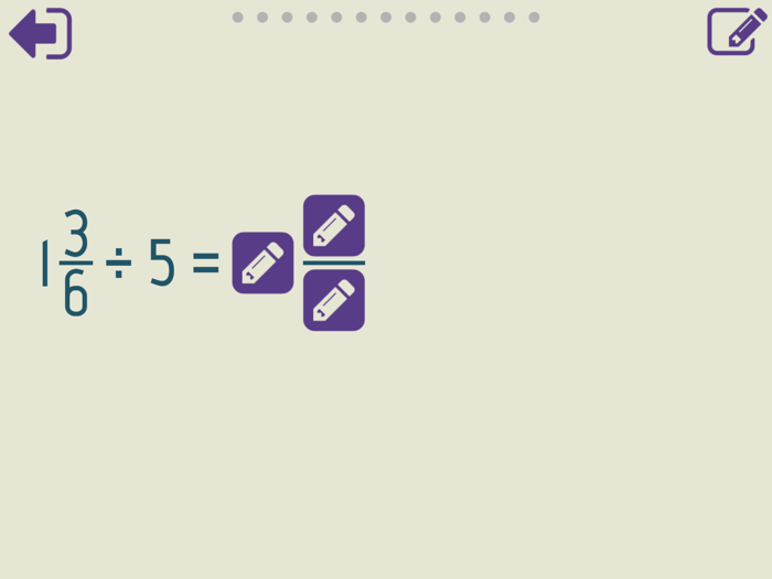 Dividing Fractions Trainer