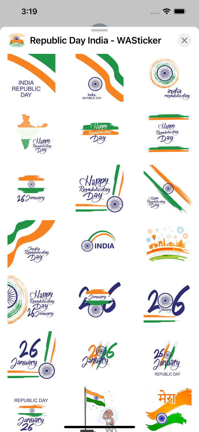 Republic Day India - WASticker