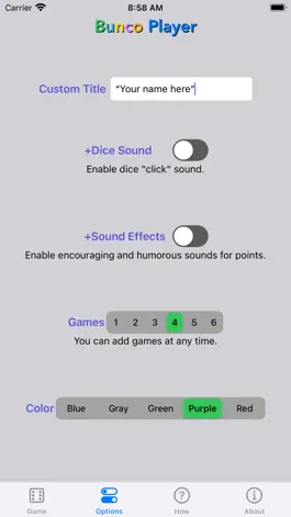 Game screenshot Bunco Player hack