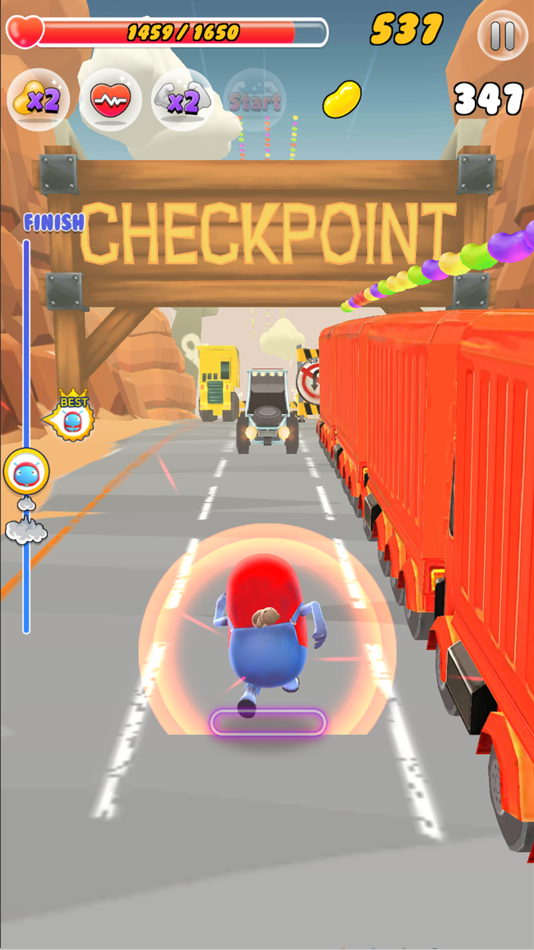 #5. ZellyGo Dash - running game (iOS) 由: PIER.6