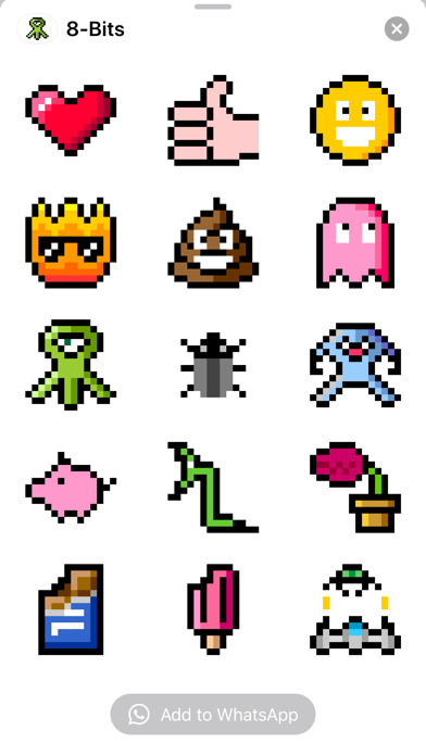 Screenshot 2 of 8-Bits Stickers App