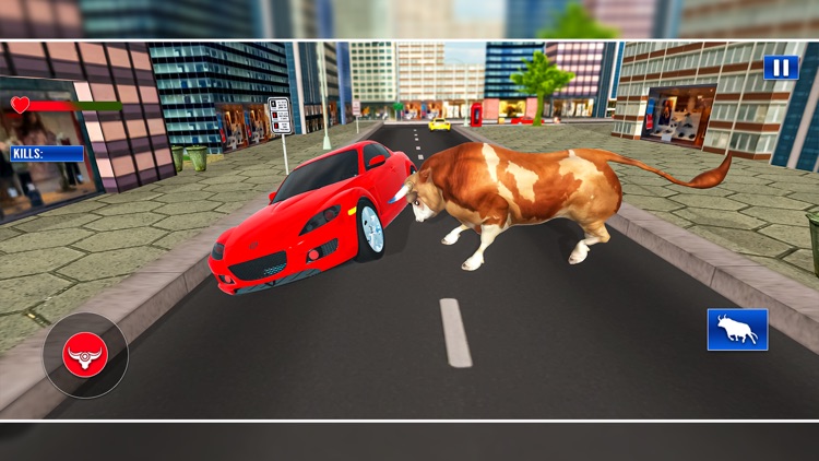 Angry Bull Rampage Animal Game screenshot-3
