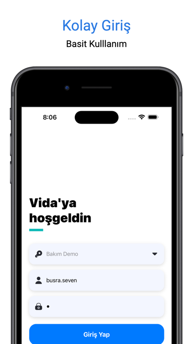 Vida - Arıza Bakım Yönetim Screenshot
