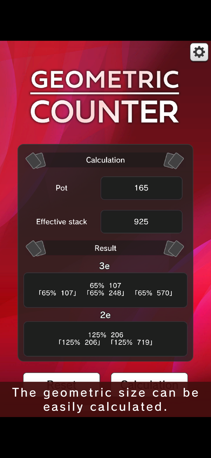 Poker GEOMETRIC COUNTER