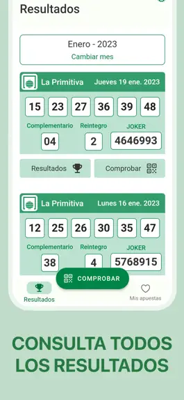 Game screenshot PRIMITIVA Escaner y Resultados apk