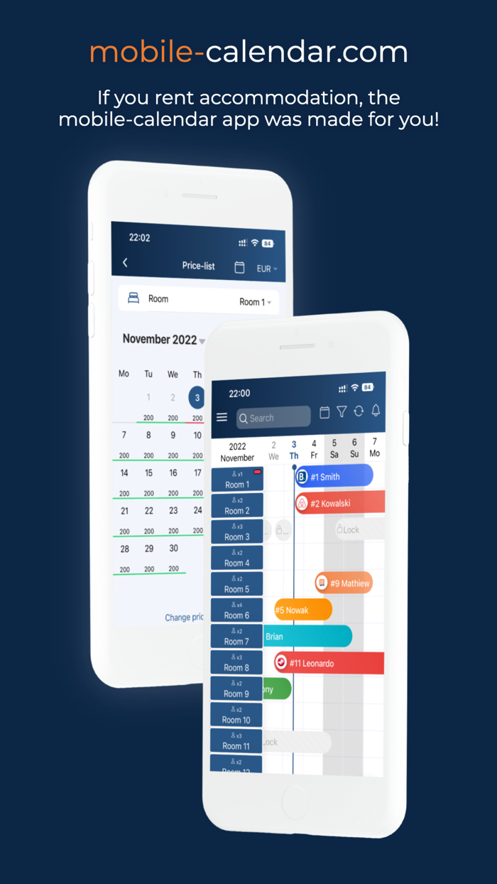mobile-calendar booking system