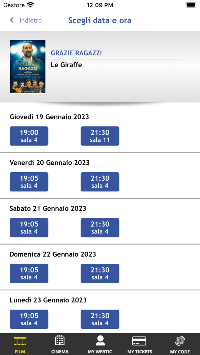 Webtic Le Giraffe Cinema