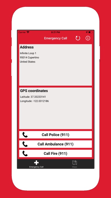 Screenshot #1 pour Emergency Call - International
