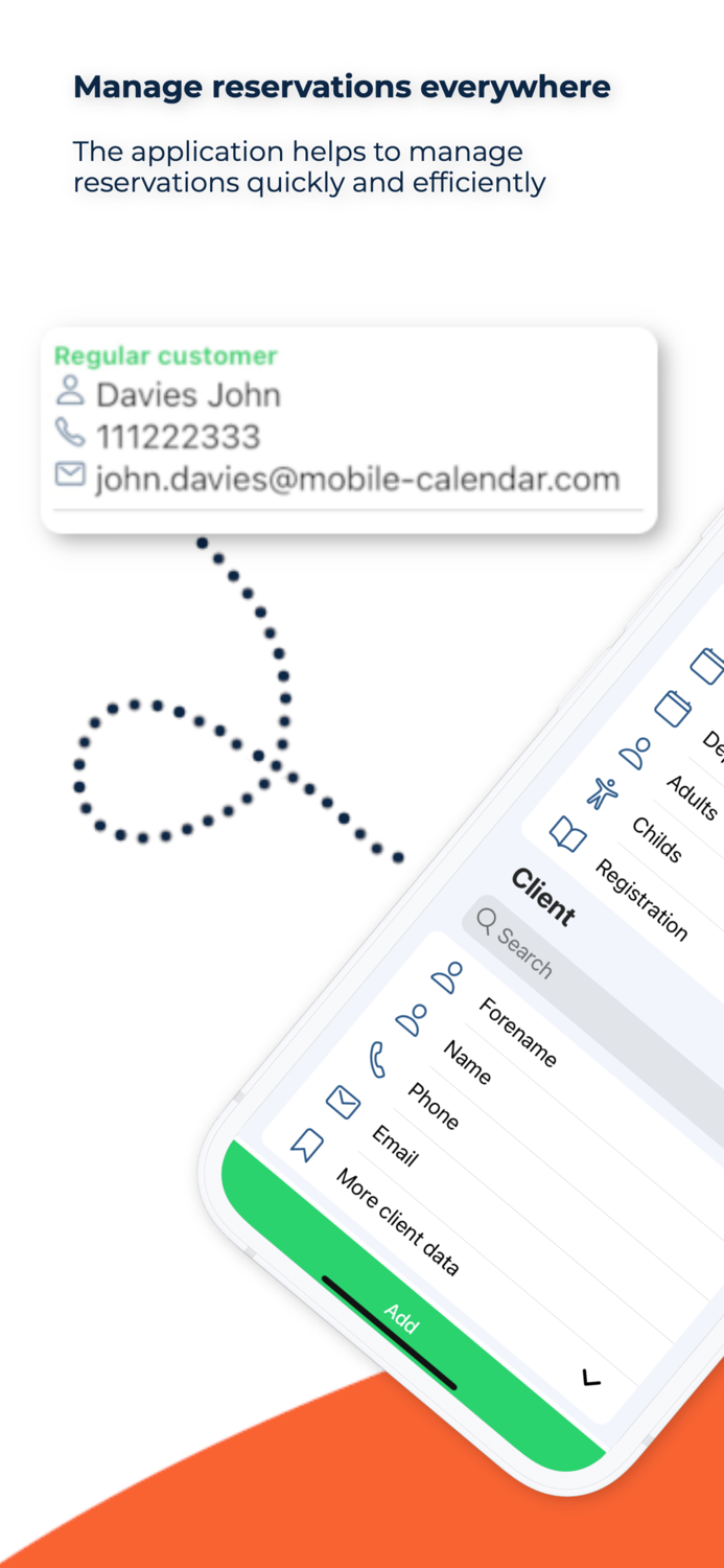 mobile-calendar booking system
