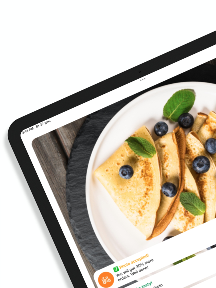 Food App camera and photo editor
