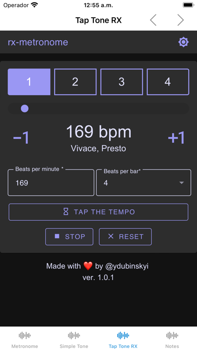 Tone Generator - Metronome Screenshot