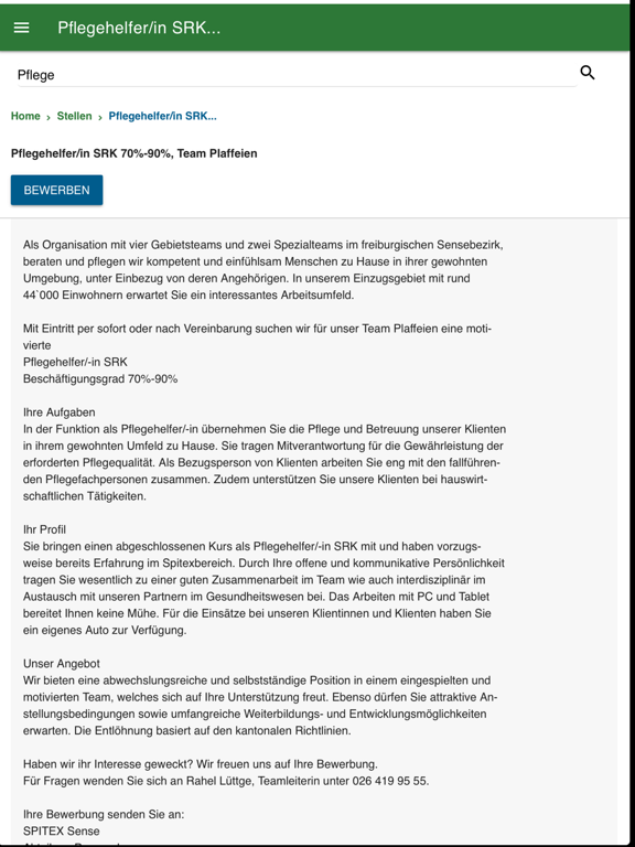 Screenshot #6 pour Spitex Stellen