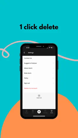 Game screenshot atom: a community for startups hack