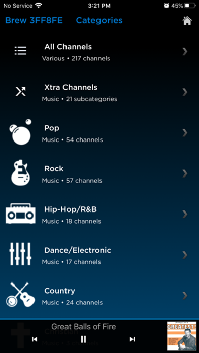 SiriusXM Music for Business Screenshot