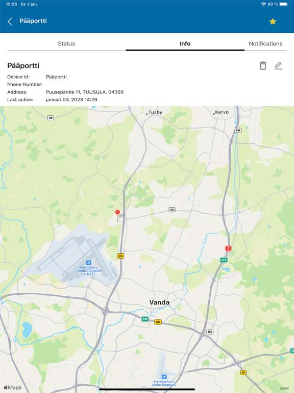 App screenshot