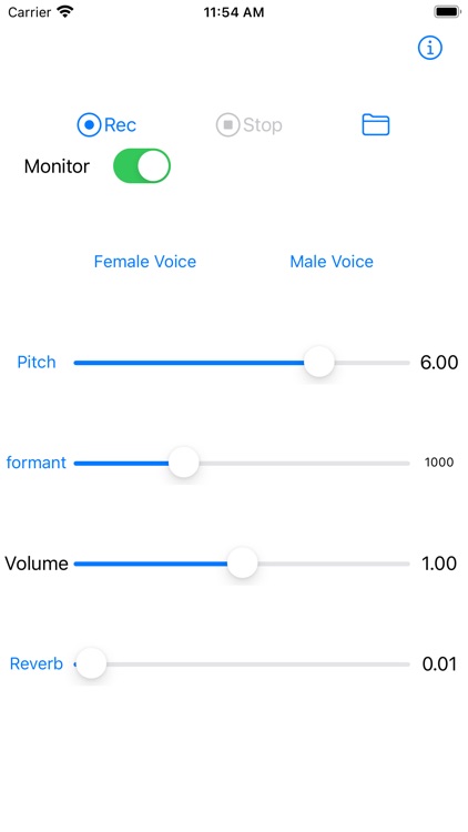 Male / Female voice effector