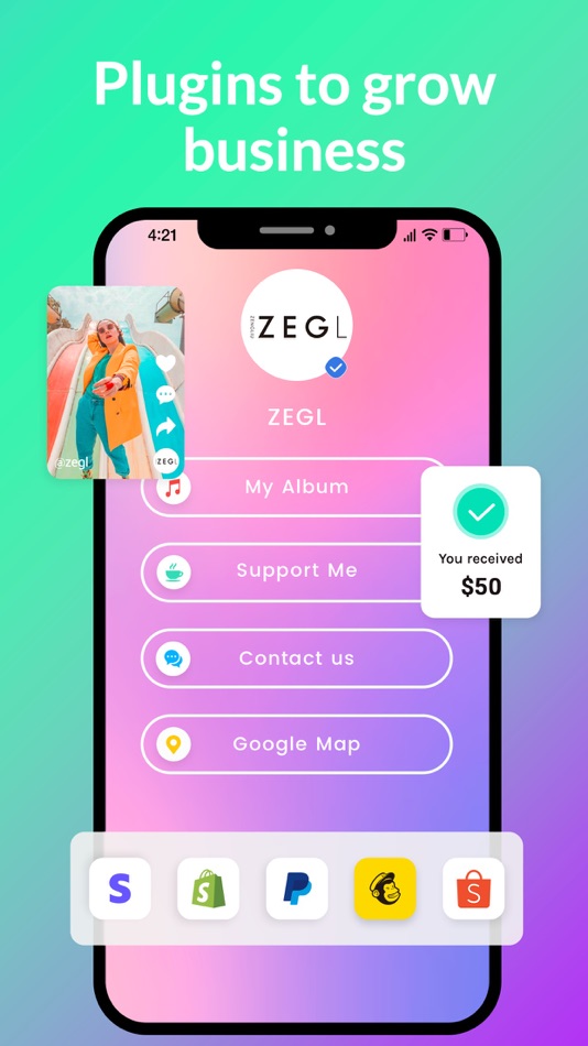 #4. Linkfly: Link Bio Landing Page (iOS) 由: Qumai,Inc.