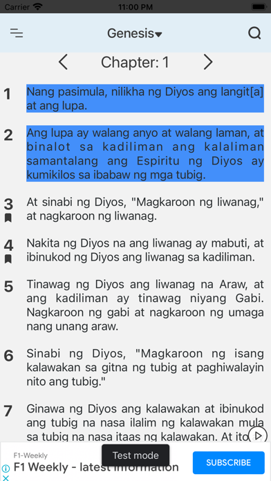 Ang Biblia - Tagalog Bible Screenshot