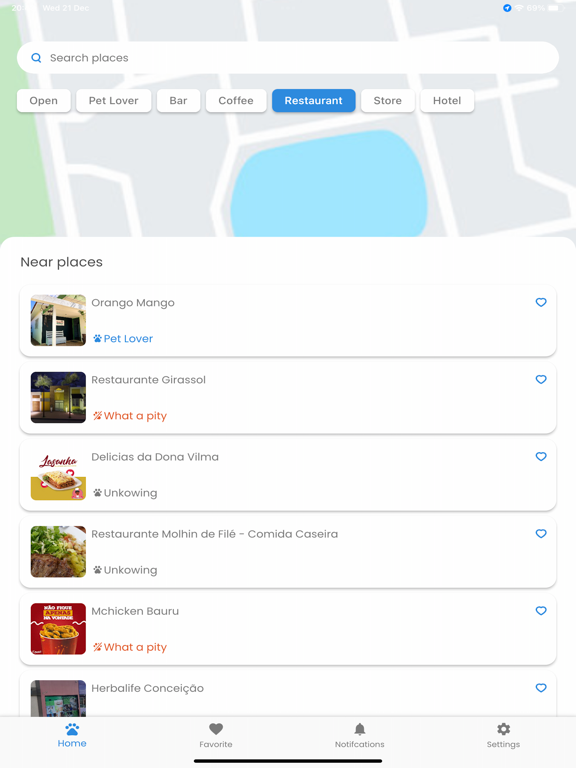 Pet Places iPad screenshot