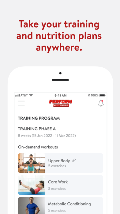 Perform Fitness Screenshot