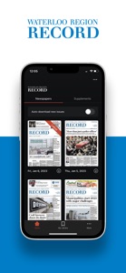 Waterloo Region Record epaper screenshot #1 for iPhone