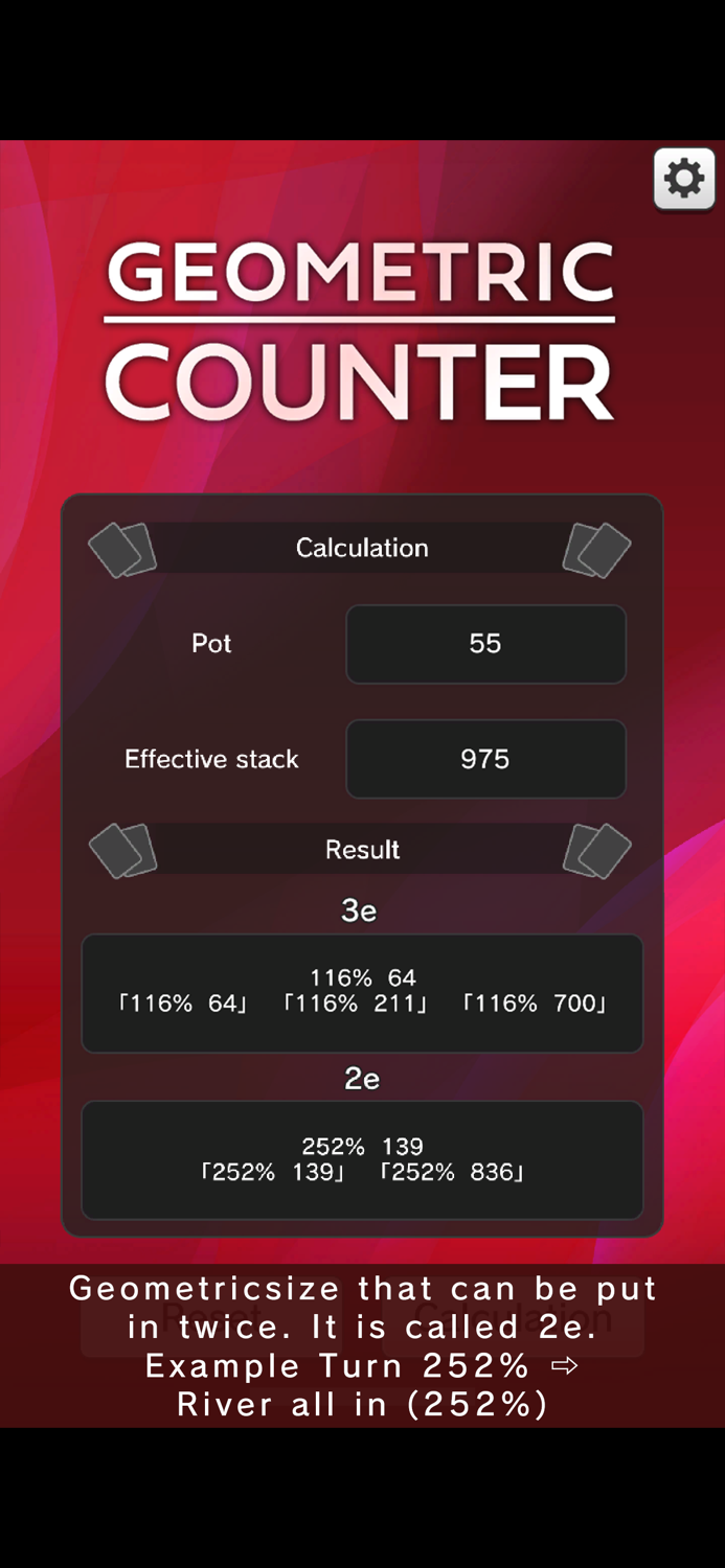 Poker GEOMETRIC COUNTER