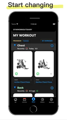 Game screenshot GymWorkoutDiary mod apk